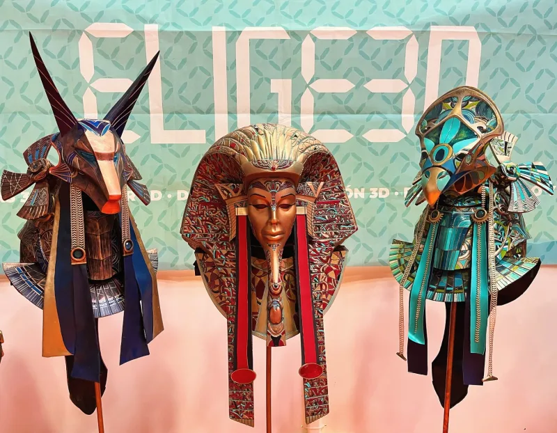 Otra de nuestras creaciones son las máscaras de Stargate, en esta ocasión Anubis, Ra y Horus.