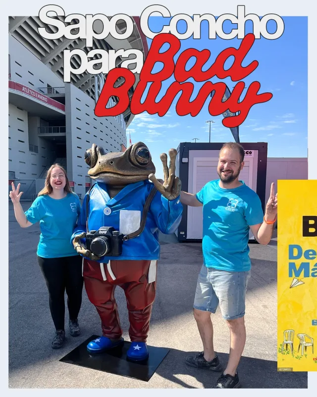 Que ilusión!✨Hemos hecho este icónico Sapo Concho para la gira de @badbunnypr en Madrid que la está petando!…