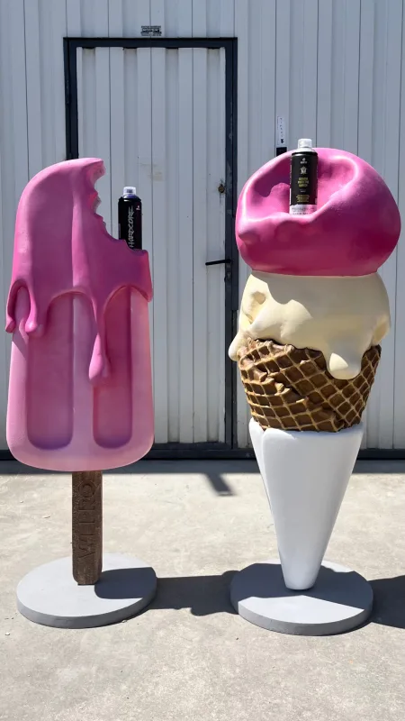 🍦Helados caseros gigantes para la mítica @montana_colors.