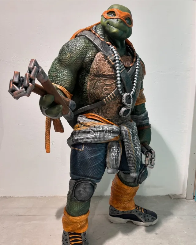 Otra de nuestras piezas a tamaño real es Michelangelo de las Tortugas Ninja, un verdadero exitazo que hemos…